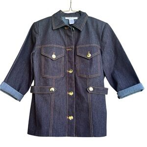 Carole Wren NWT Denim Blazer Jacket